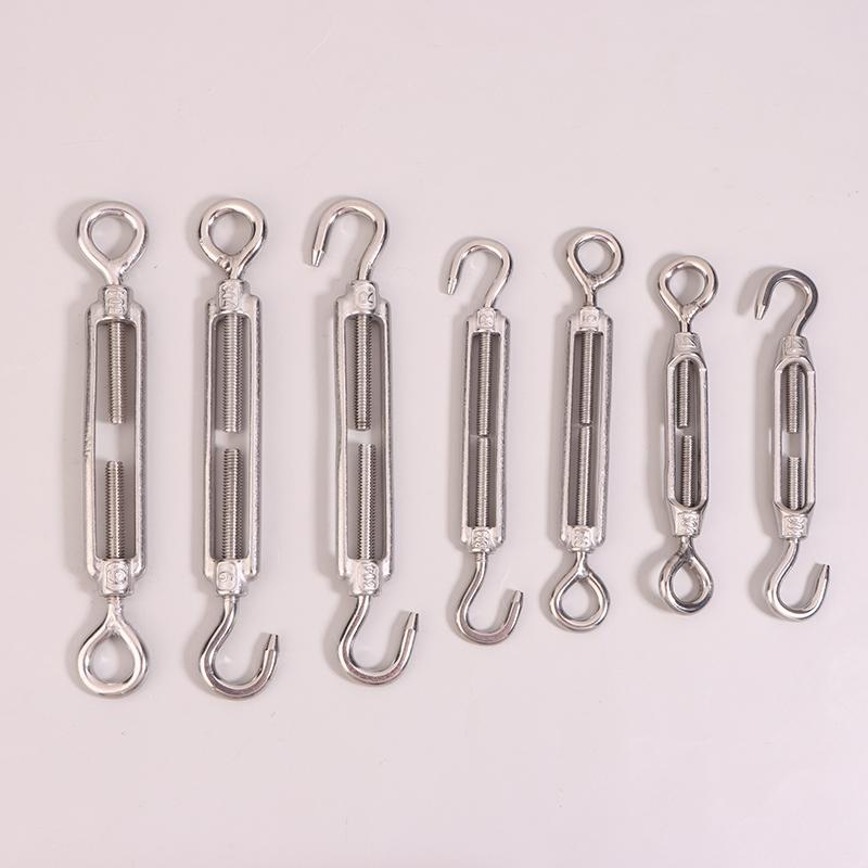 1Pc Oc/Oo/Cc Type M4 M5 M6 M8 Stainless Steel 304 Adjust Chain Rigging Hooks Eye Turnbuckle Wire Rope Tension Device