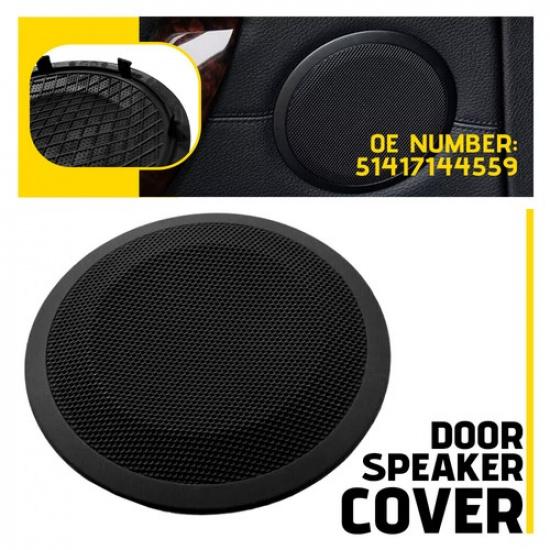 Black Front Door Speaker Grill Cover Fits For BMW E90 E91 X1 E84