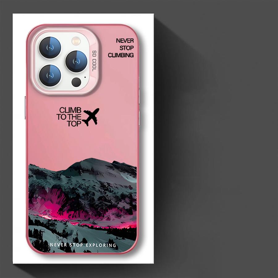 Case for iPhone 17 Pro Max 15 12 Pro 13 16 Air 11 14 Plus Phone Cover Scenic Airplane Mountain