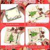 1/6Pcs Christmas Wallet Pendant Snowman Xmas Tree Gift Box Deer Pattern Pendant Striking Atmosphere