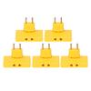 5Pcs  Socket Converter Cordless 180 Degree Extension 1 To 3  Adapter