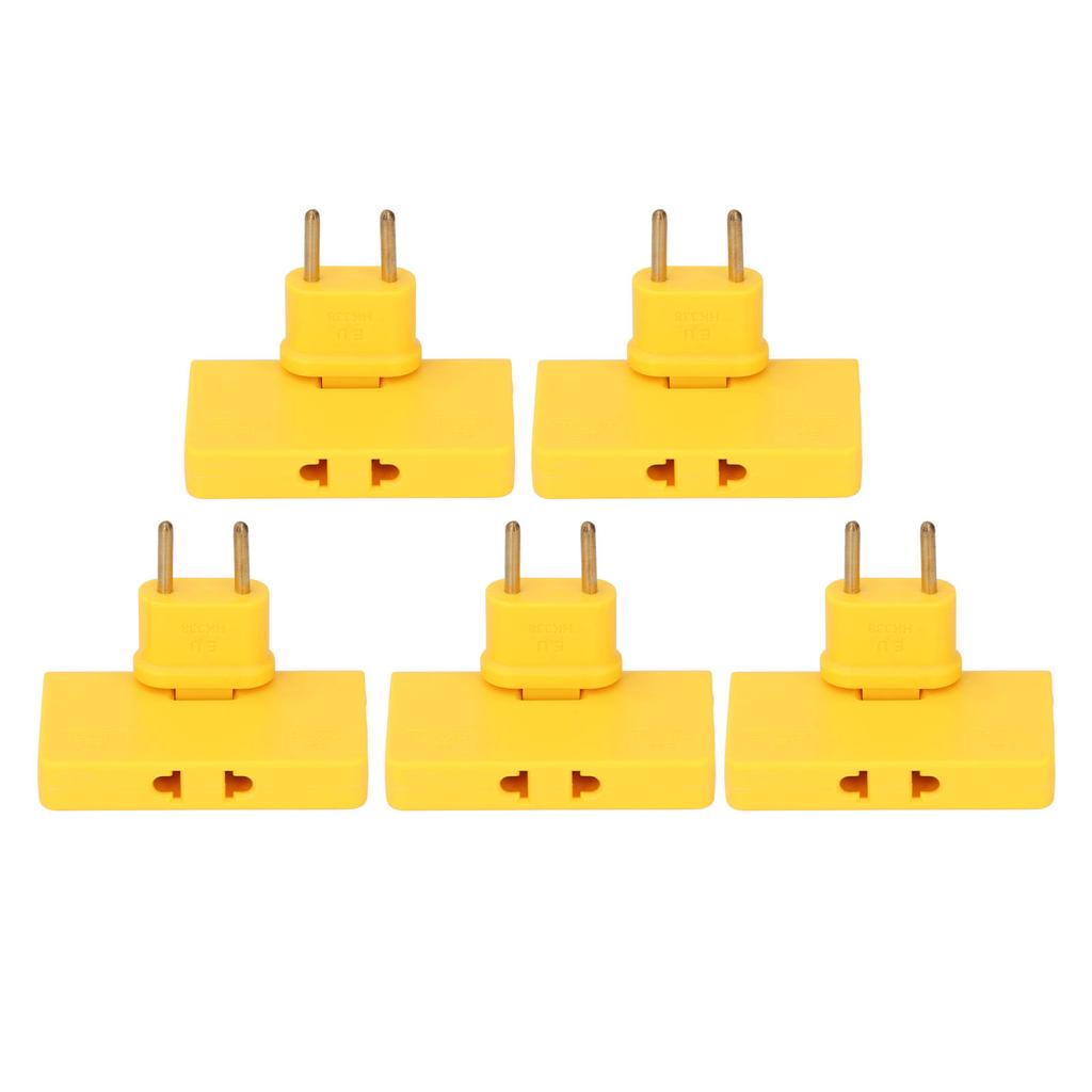 5Pcs  Socket Converter Cordless 180 Degree Extension 1 To 3  Adapter