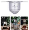 Titan Wiederverwendbarer Kaffeefilter Für Pour Over Und Filterkaffeemaschine Ti6002p Fein 120 Maschen Teefilter Outdoor Heimfilter