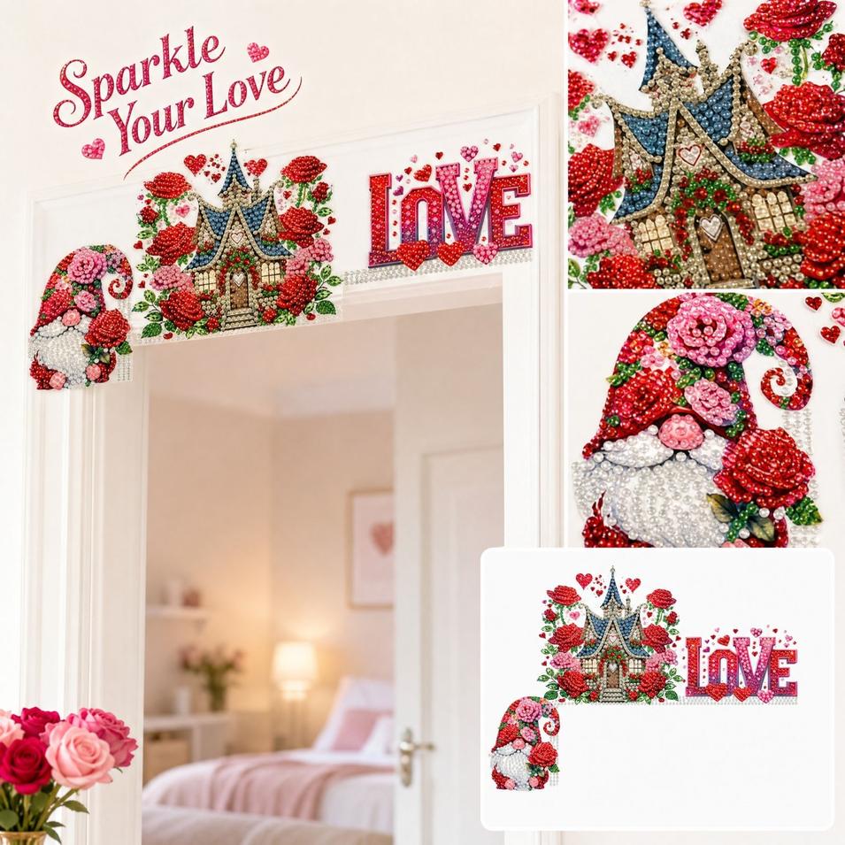 Kit for Door Corner Decoration - DIY Sticker with Special Shaped for Photo Frames, Doors, Home Wall Decor