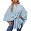 Women's Elegant Solid Color Shawl Coat Cloak - 2024 Bestseller