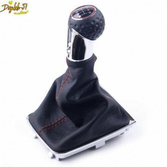 6 Speed Gear Stick Shift Knob With Boot Cover Fits For VW Golf MK7 GTI 2013-2018