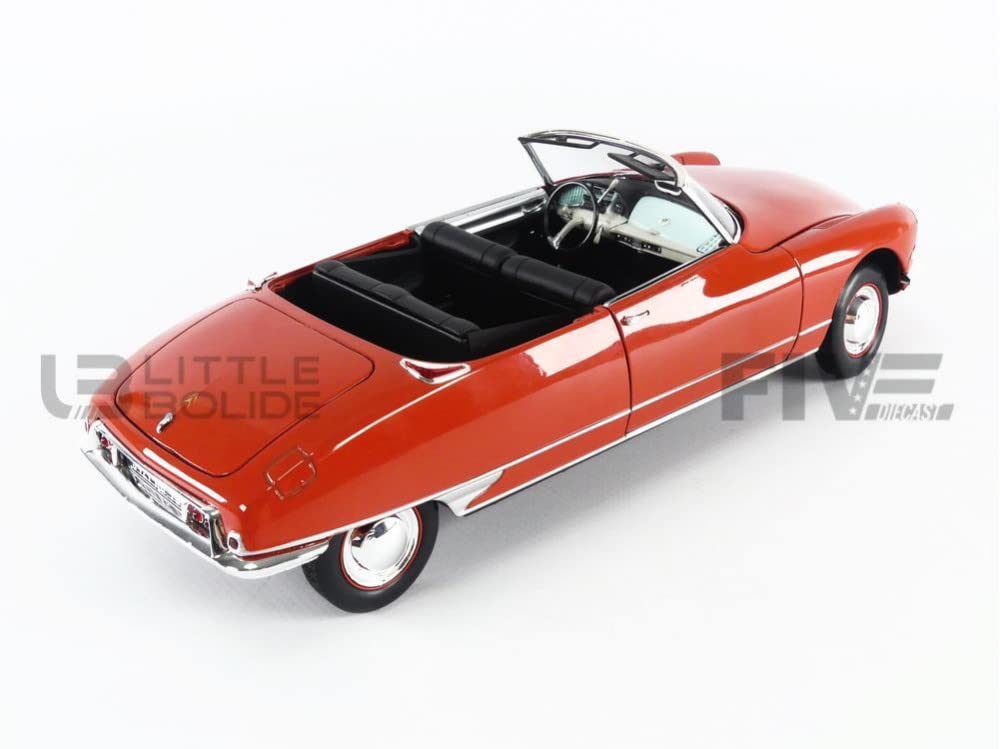 Norev Citroen DS19 Cabriolet 1961 Corail Red 1/18