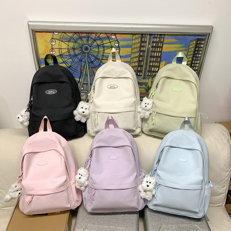 Schoolbag Backpack Japanese Ins Wind Soft Girl Cute Girl Backpack Junior High School Student Lightweight Schoolbag Large Capacity Computer Bag
