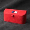 High-Quality Suede Car Sun Visor Glasses Box Car Badge Sunglasses Clips Glasses Box For BMW X1 X3 G01 X4 G02 X5 F15 F16 M3 M4 F3 QQ2