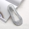 Women's Summer Lace Low-Cut Socks, Thin & Breathable with Cotton Bottom and Silicone Anti-Slip Heel Grip.