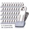 10 pièces pinces à linge antidérapantes en acier inoxydable, pinces métalliques multifonctionnelles antirouille, pinces à linge