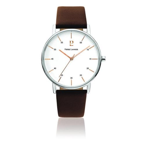 Pierre Lannier Watch P202J104, Officially Imported, Brown