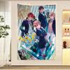 Hetalia World Stars Anime Tapestry Hippie Flower Wall Carpets Dorm Decor Wall Hanging Home Decor