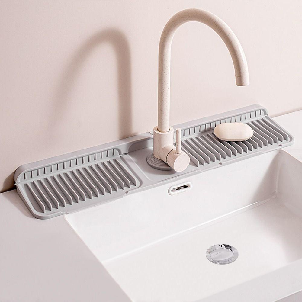 1Pcs Countertop Protector Quick-drying Sink Mat Draining Mat  for Bathroom Kitchen Sink Faucet