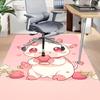 1pc Cow Strawberry Carpet Office Rug Outdoor Mat Home Decor Area Carpet Festival Gift Office desk chair carpet