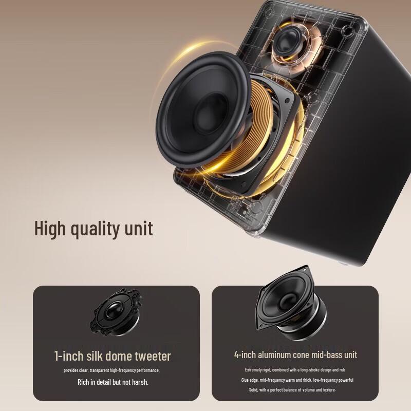 Edifier N500 Desktop 2.0 Bluetooth Speaker CN Plug (adapter Included)