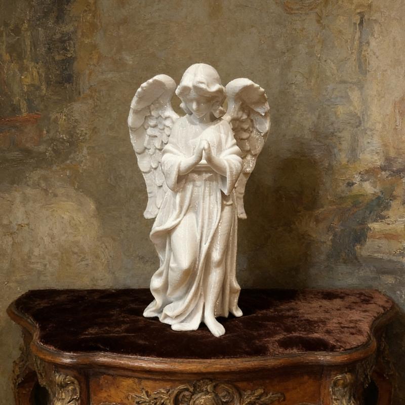 Guarder Angel Figurines Resin Wing Angel Statue Table Ornament Praying Angel Sculpture Housewarming Gift Home Decors