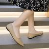 Pantofi simpli cu vârf ascuțit și talpă plată Pantofi profesionali pentru femei Pantofi de lucru Pantofi simpli confortabili cu talpă moale pentru femei, noutăți primăvară-vară 2025