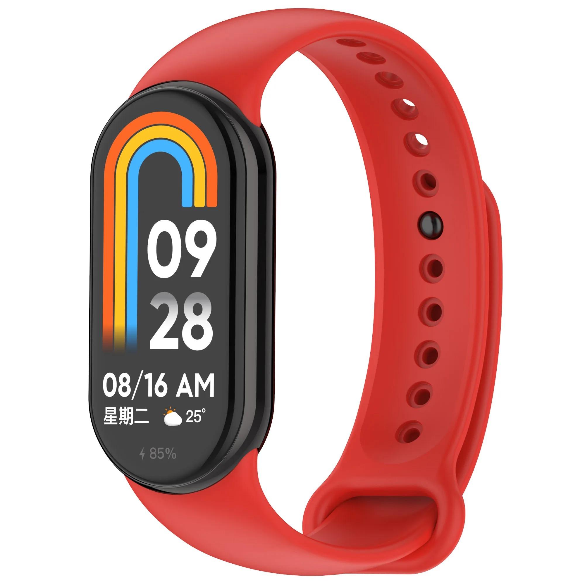 

М’який браслет для Xiaomi Mi Band 3 4 5 6 7 Силіконовий ремінець для Mi Band 7 Браслет Ремінець Miband 5 6 Браслет для Mi Band 3 4 For mi band 8 9 10