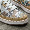 2023 Autumn Women's Fisherman Loafers: Casual Flat Bottom, Printed, Large Size, Slip-On Shoes