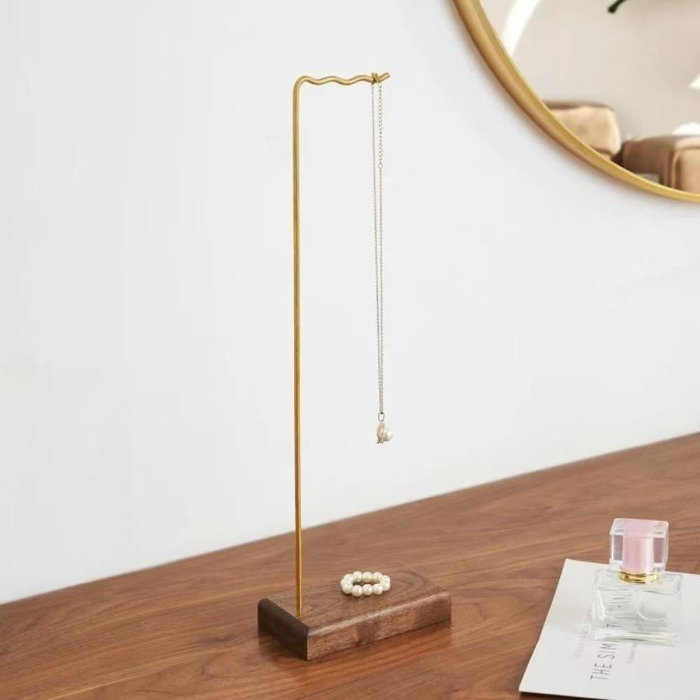 Support de Carillon Éolien à Base Plate Bois Massif Stable Support d'Exposition pour Bijoux Gain de Place Universel Support de Rangement pour Colliers