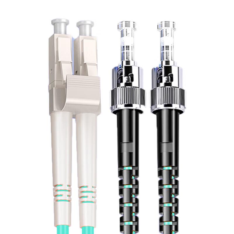 SAMZHE Armored LC-ST OM3 Duplex Fiber Optic Patch Cord