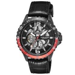 Angel Clover Men's Leather/Rubber Belt TCA45BBK-BKN Wrist Watch