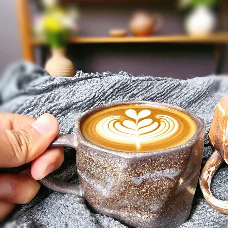 OLOEY Retro Japanese Rough Ceramic Coffee Mug