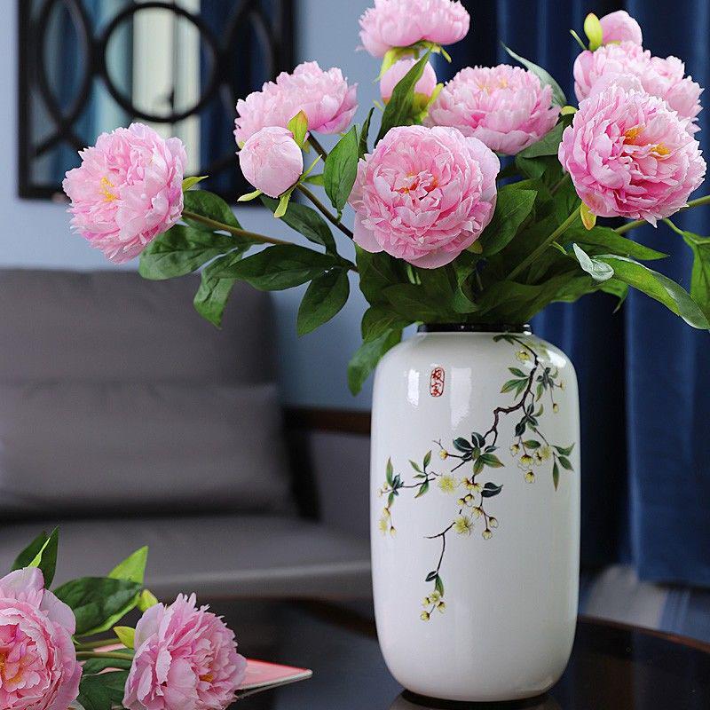 Antique-Style Chinese Ceramic Vase for Floral Display