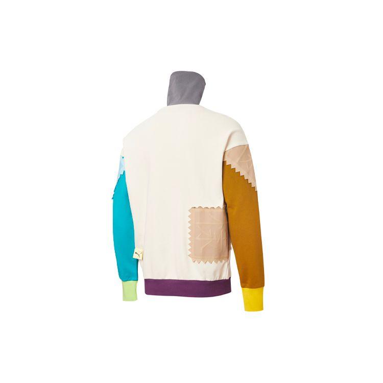 Puma X Michael Lau Collab Warm Stand-Collar Knit Sweater Men Tops Eggnog 530350-75