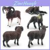 Durable Pvc Sheep And Lamb Model Figurines For Children's Interactive Learning