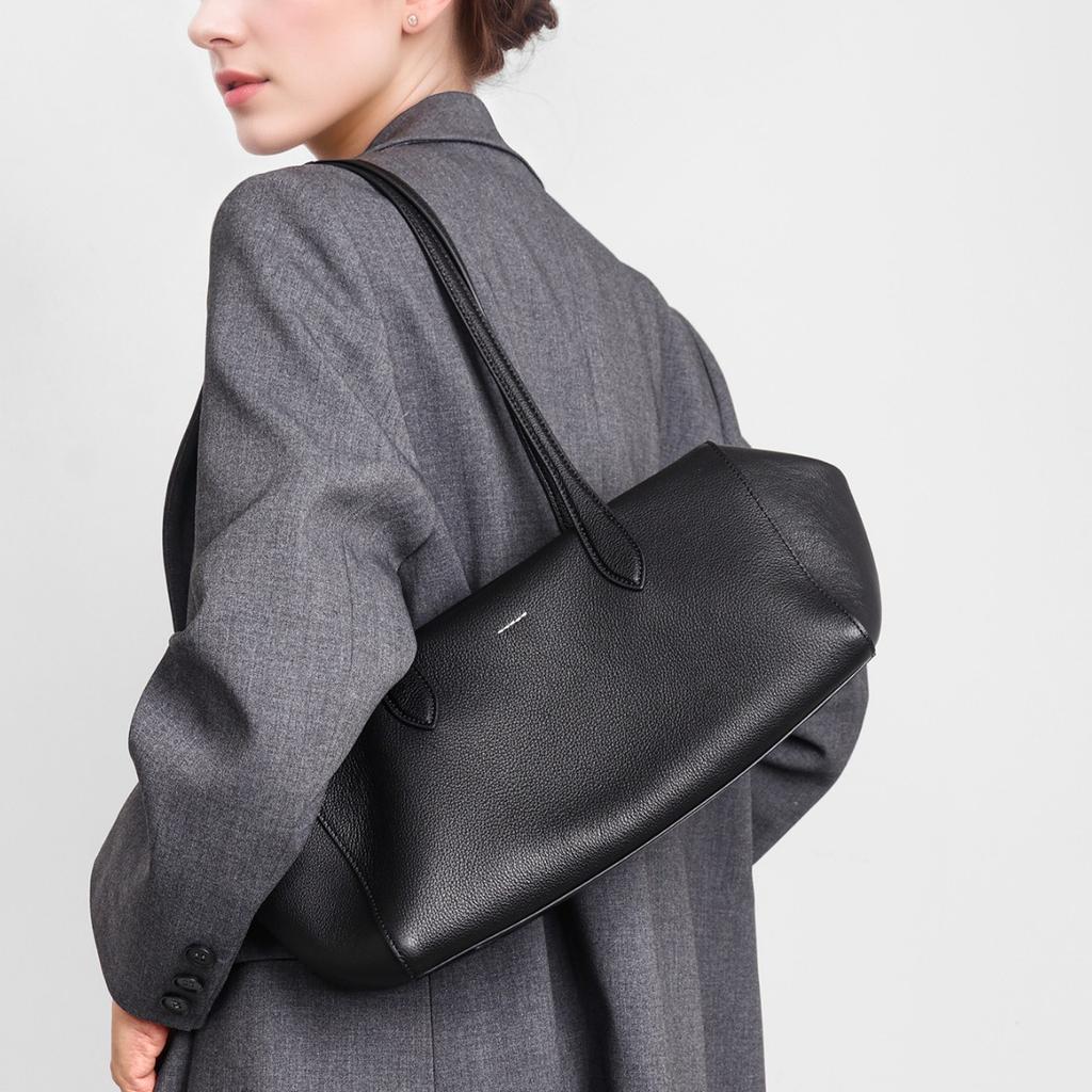 Neue High-End-Ledertasche für Damen mit weicher Zehenabdeckungsschicht und Rindsleder für den Weg zur Arbeit, Handtasche für Damen mit großem Fassungsvermögen