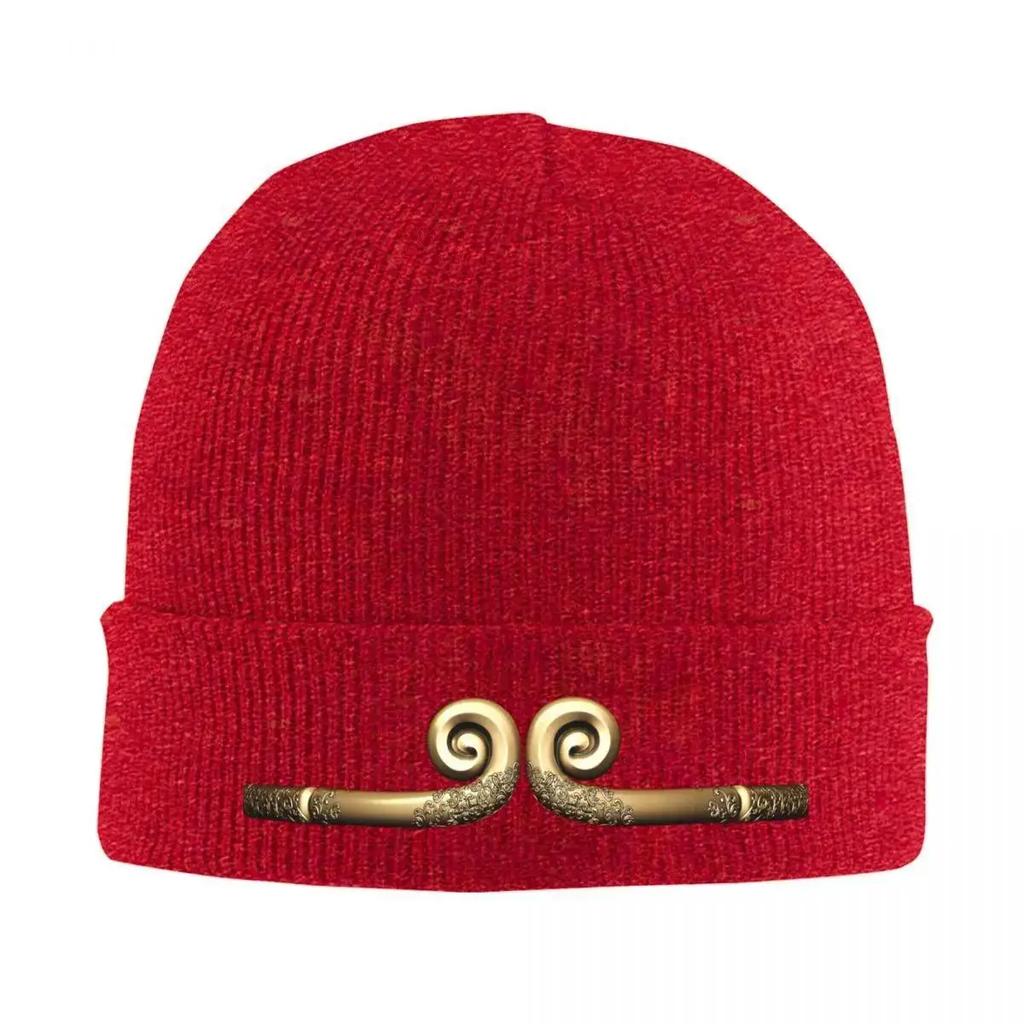 New Black Myth Wukong Golden Ring Knitted Hat Beanie Winter Hats Warm Fashion Sun Wu Kong Ring Caps For Unisex Women