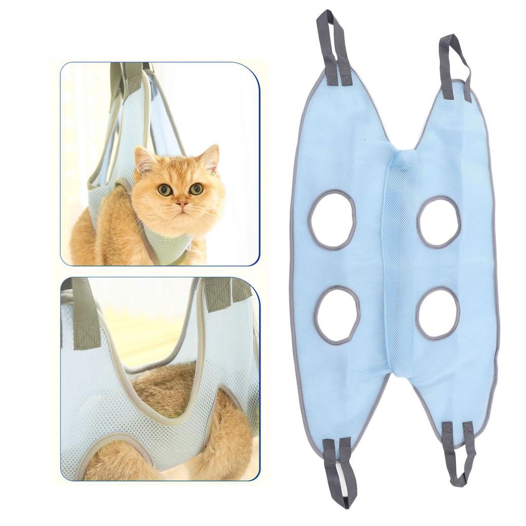 Dog Cat Grooming Hammock   Soft Breathable Mesh Pet Hammock for Nail Trimming Eye Care Cleaning
