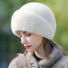 Mink Fur, Whole Mink Fur, Straw Hat, Children's Winter Warmth, Middle-aged and Elderly Mothers' Fashion, Winter Versatile Mink Fur Top Hat
