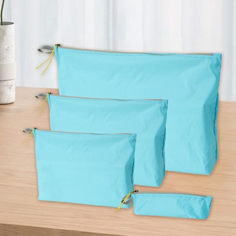 Water Resistant Travel Toiletries Bag Light Weight Nylon Outdoor Storage Pouches For Hiking Camping Travel Essential