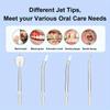 Portable Dental Water Flosser Oral Irrigator USB Rechargeable with 4 Water Jet 4 Modes Electric Teeth Cleaning Teeth Cleaner