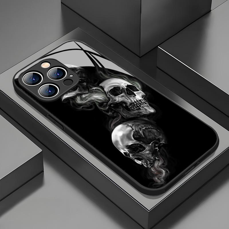 

Fashion skull pattern Glass Phone Case for Samsung A07 A26 A36 A56 A16 A06 A55 A35 A14 A34 A15 A04 A34 A54 A24 A05 4G 5G Samsung A15