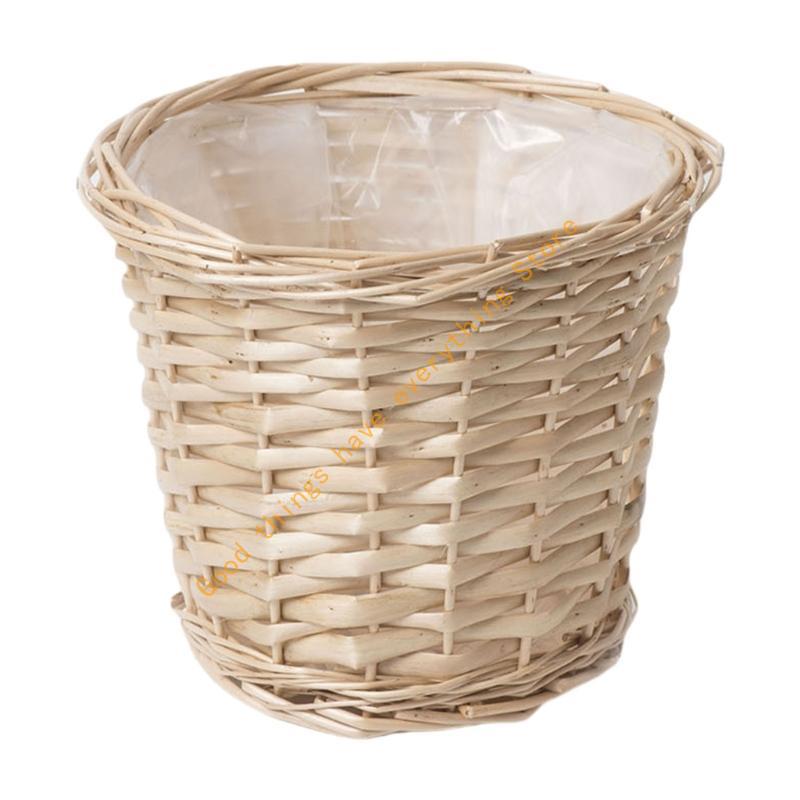 Artistic Flower Holders Woven Wicker Plant Pot For Stylish Indoor Outdoor Garden 55KF