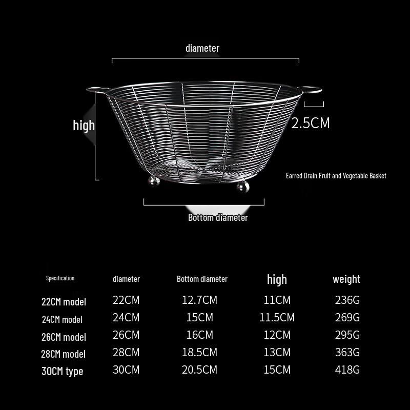 Laibodon 304 Stainless Steel Drain Basket