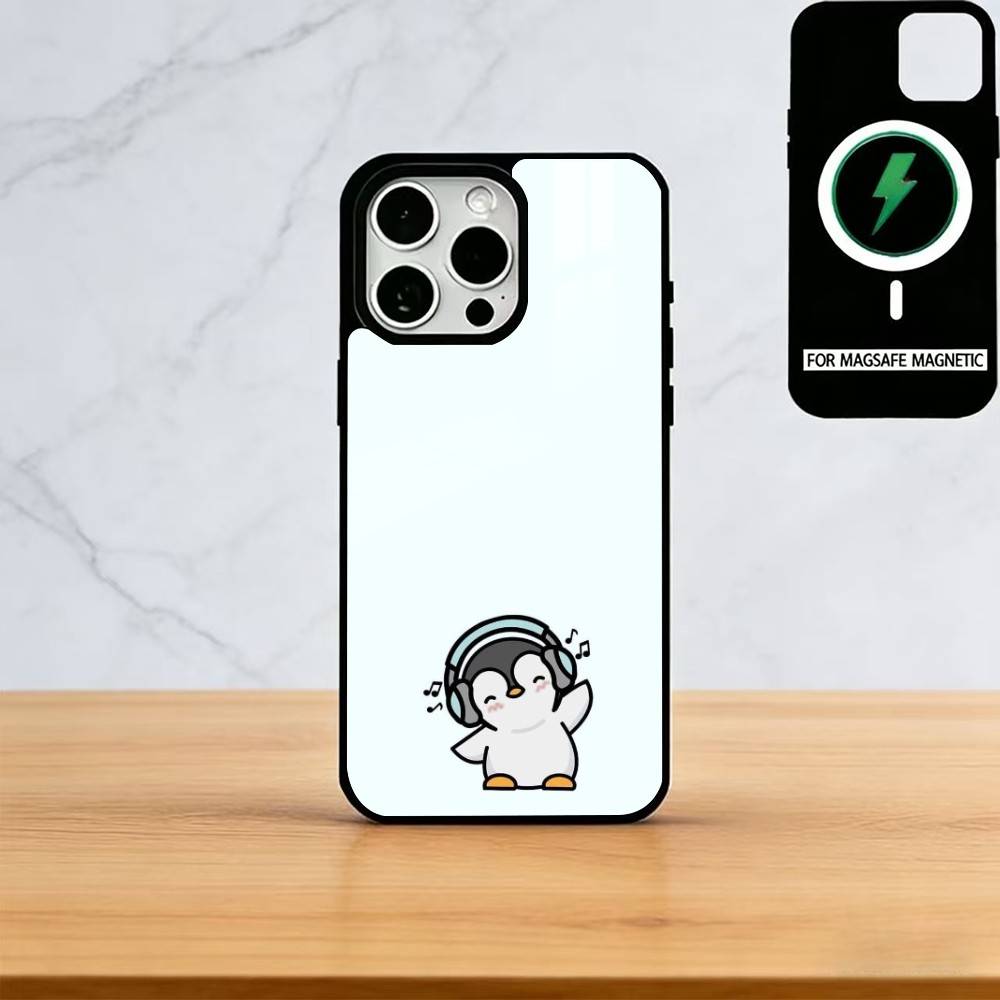 

Penguin Kawaii Cute Cartoon Phone Case For iPhone17,16,15,14,13,12,11 Plus,Pro Magnetic with Magsafe Wireless Charging iPhone16Pro
