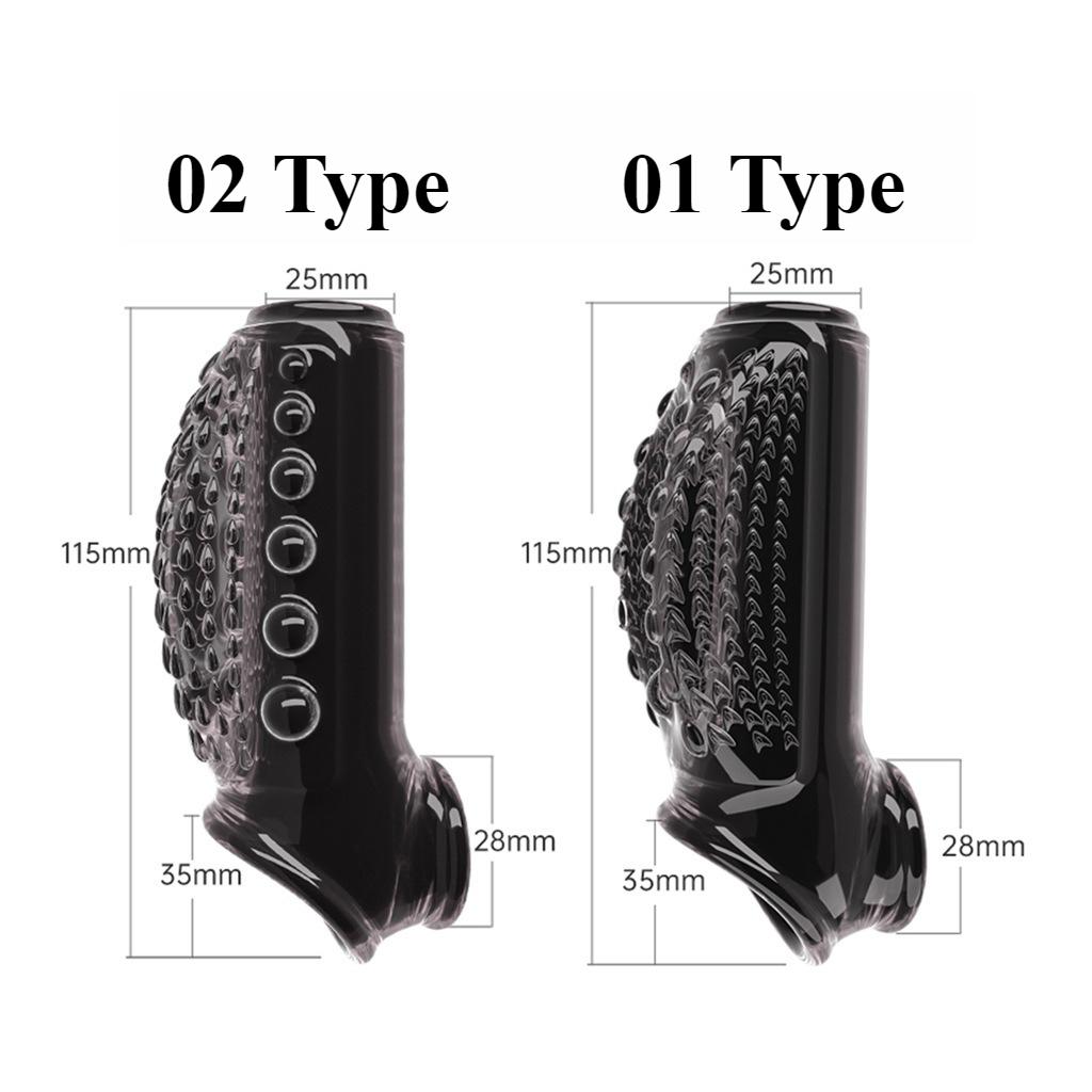 1PCS Durable Extension Cock Sleeve Sex Products Enlarged Thickened Delay Wolf Tooth Sleeve Cock Cover Sex Toys For Men Adult 18+