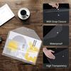 10 Pcs 11x17 Inch Document Folder Organizers with Snap Closure Clear File Oversized Envelope File Folder for Office School Home