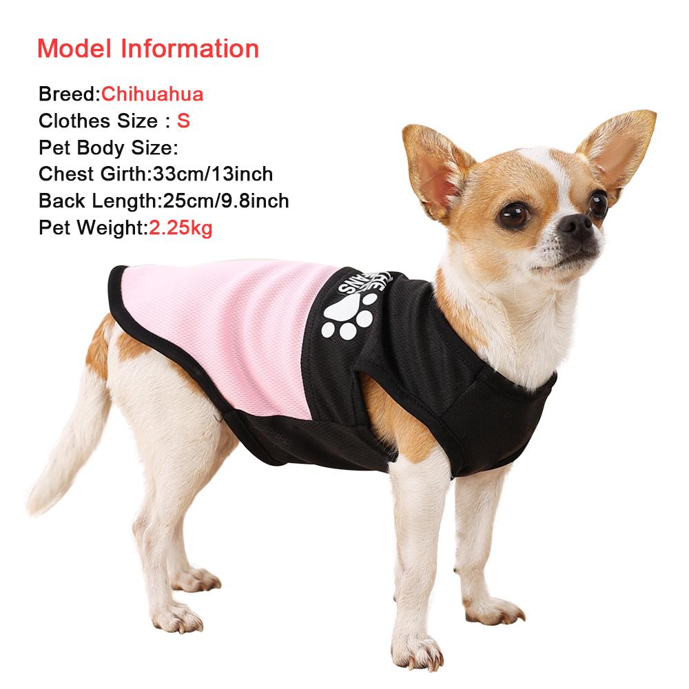 Cooling Dog Vest Summer Pet Clothes For Small Medium Dogs Cats Mesh Breathable Puppy T-Shirt Costume Lightweight Thin Pug Shirt