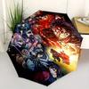 1pc Creative Anime Demon Slayer Character Pattern Automatic Umbrella is Fashionable and Good-Looking, a Portable 3-Fold Umbrella, Suitable f