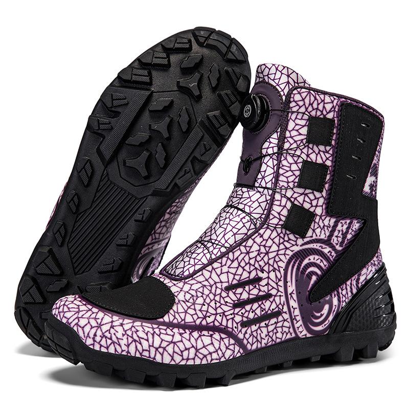 

2025 Four Seasons Motorcycle Riding Boots Men s Women s Anti Fall Shoes Off Road Racing Travel 42