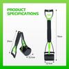 Pooper Scooper, Foldable Dog Pooper Scoops with Durable Spring, 28" Long Handle Pet Pooper Scoopers for Dogs and Cats, Dog Poop Pick Up Tool for