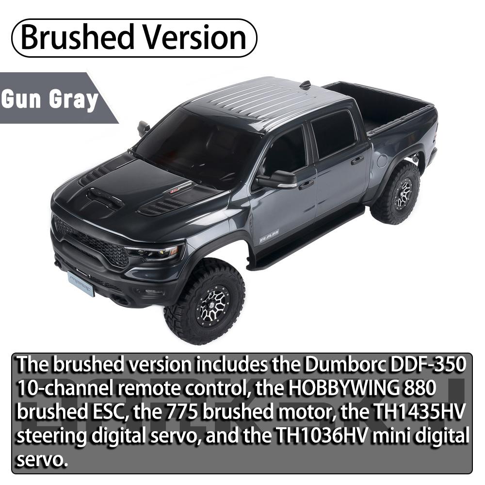 TRACTION HOBBY KM 1500 Pickup Truck 1/8 RC Simulation Electric Remote Control Model Cars Rock Crawler Adult Children's Toys