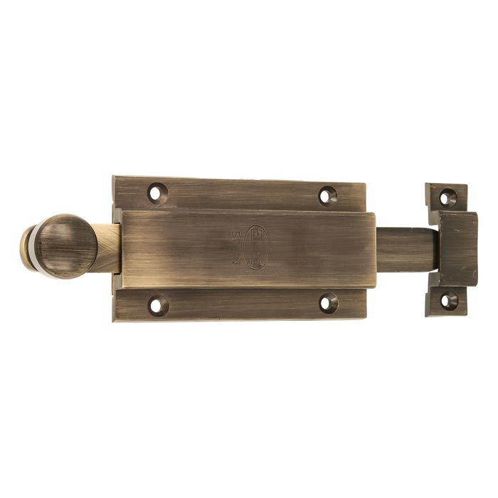 Verrou à coulisse - 3700-200 - Laiton vieilli - 200 mm - Anti-corrosion