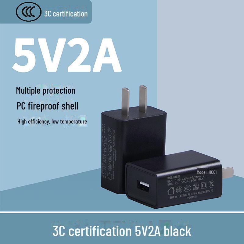 3C Certified 5V2A USB Fast Charger - US & EU Compatible